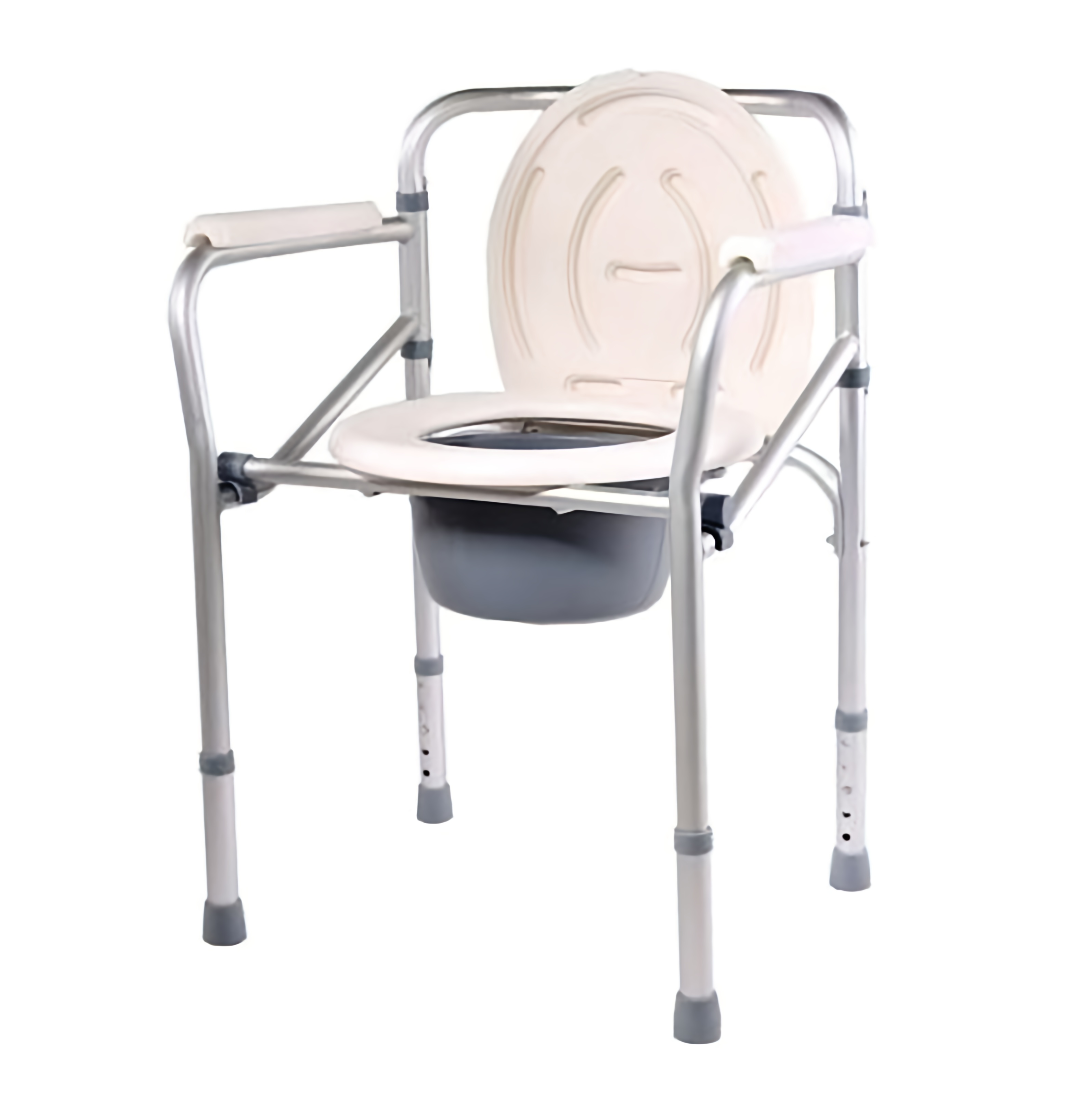 Commode Chair | Fordable                  | Adjustable | Aluminium Frame 