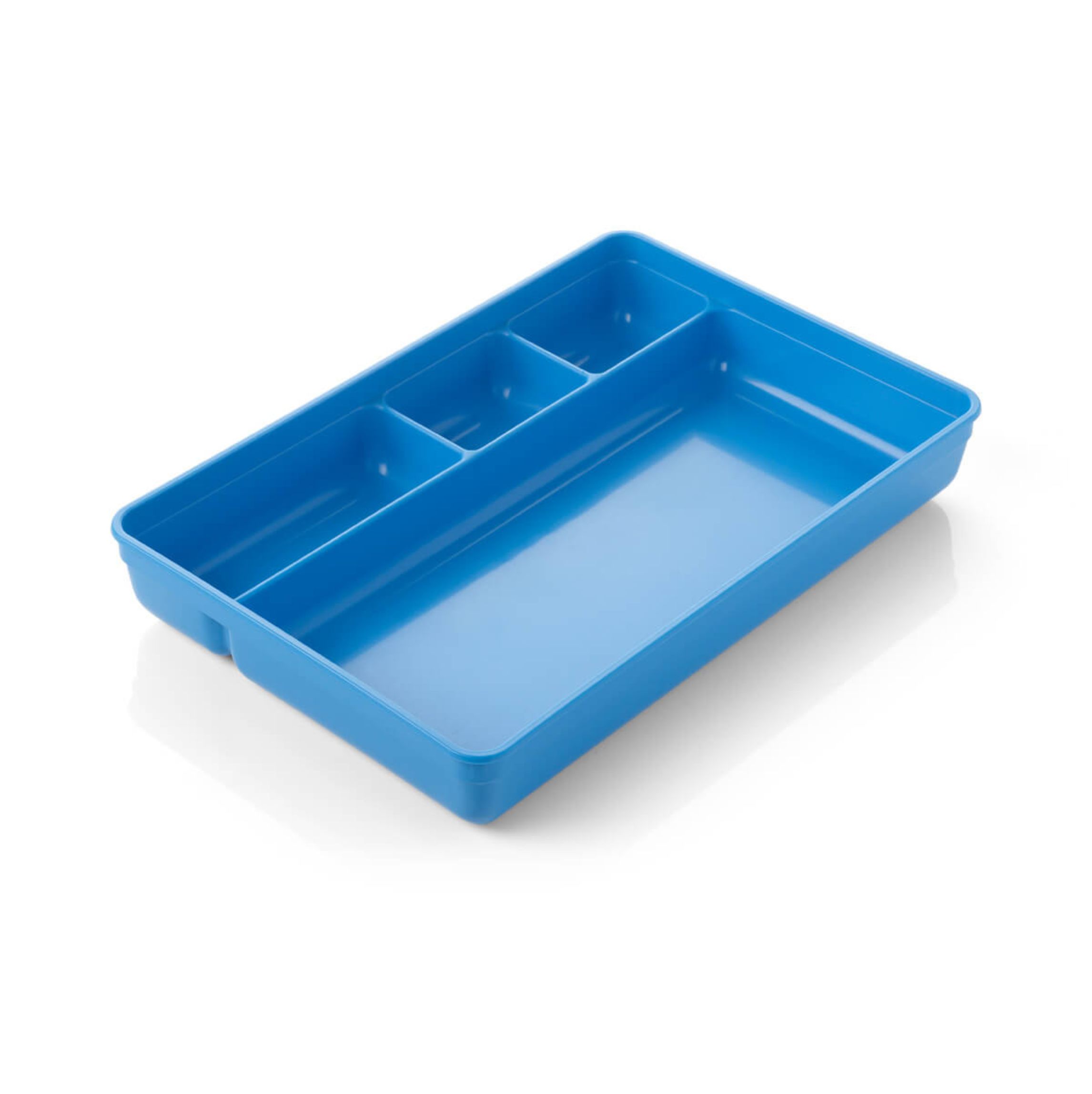 Compartment Tray | Dressing | Surgical | Hard Plastic | Blue