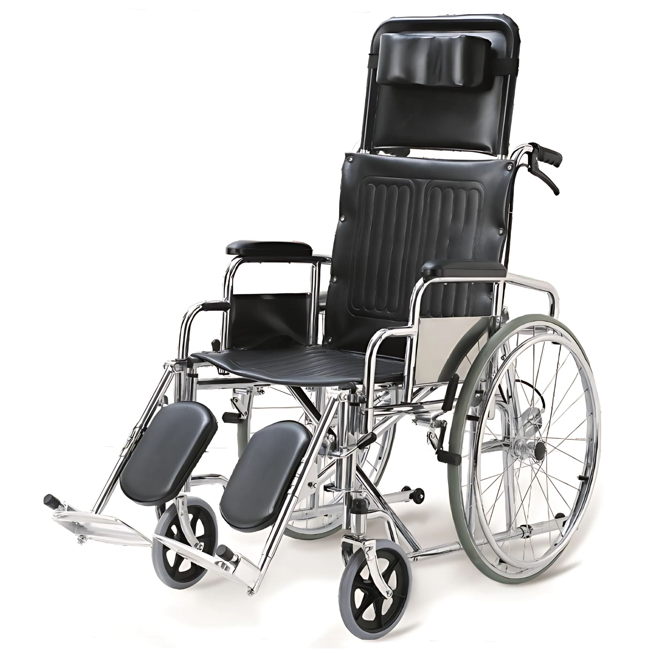 Reclining Wheelchair Detachable Headrest/Armrest/Foot Rest| Seat Width : 46CM