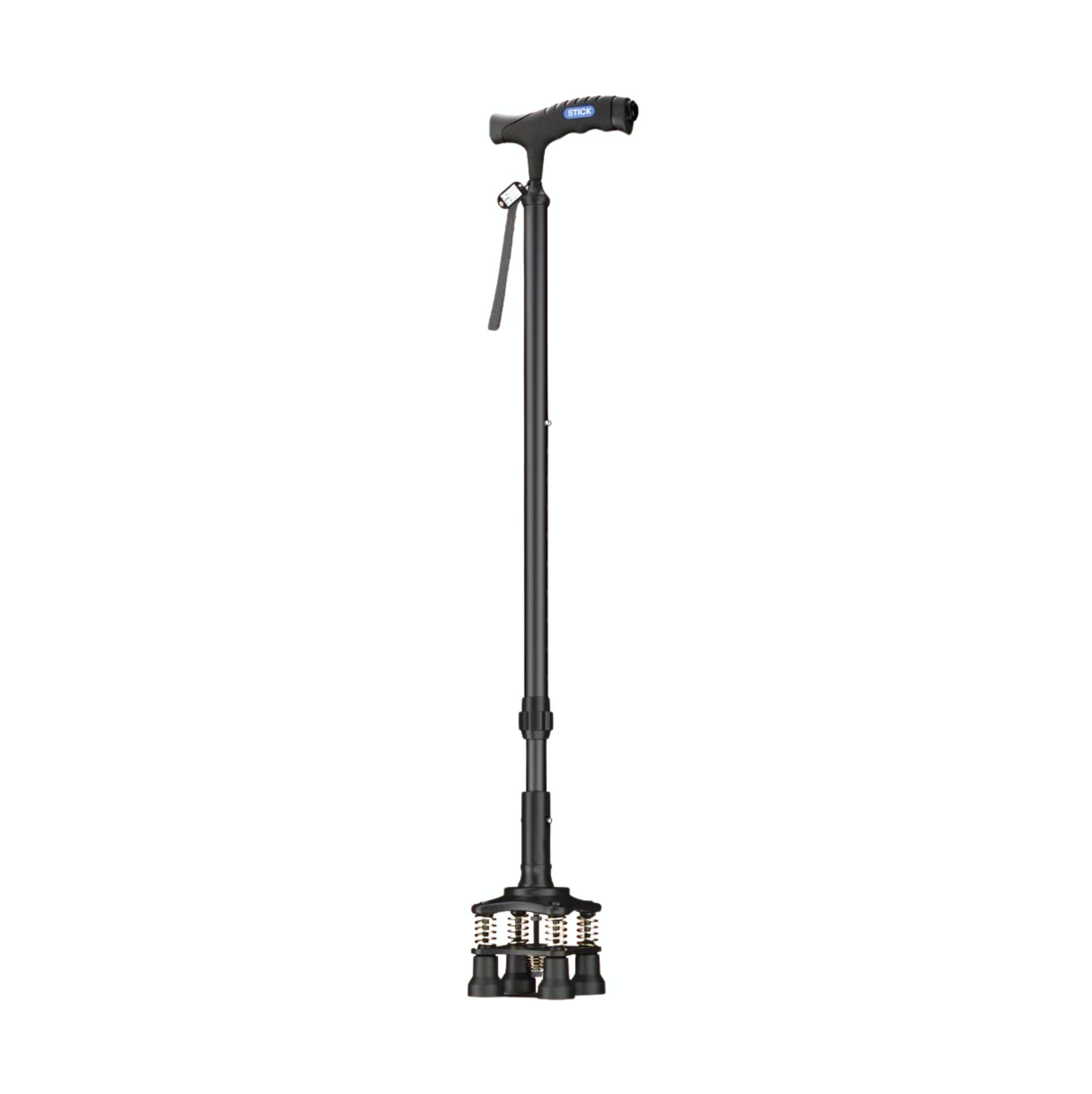 Adjustable Walking Stick  | Heavy Duty | Aluminium  | Matte Black